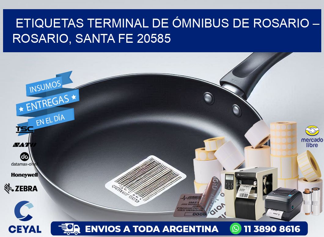 ETIQUETAS TERMINAL DE ÓMNIBUS DE ROSARIO – ROSARIO, SANTA FE 20585