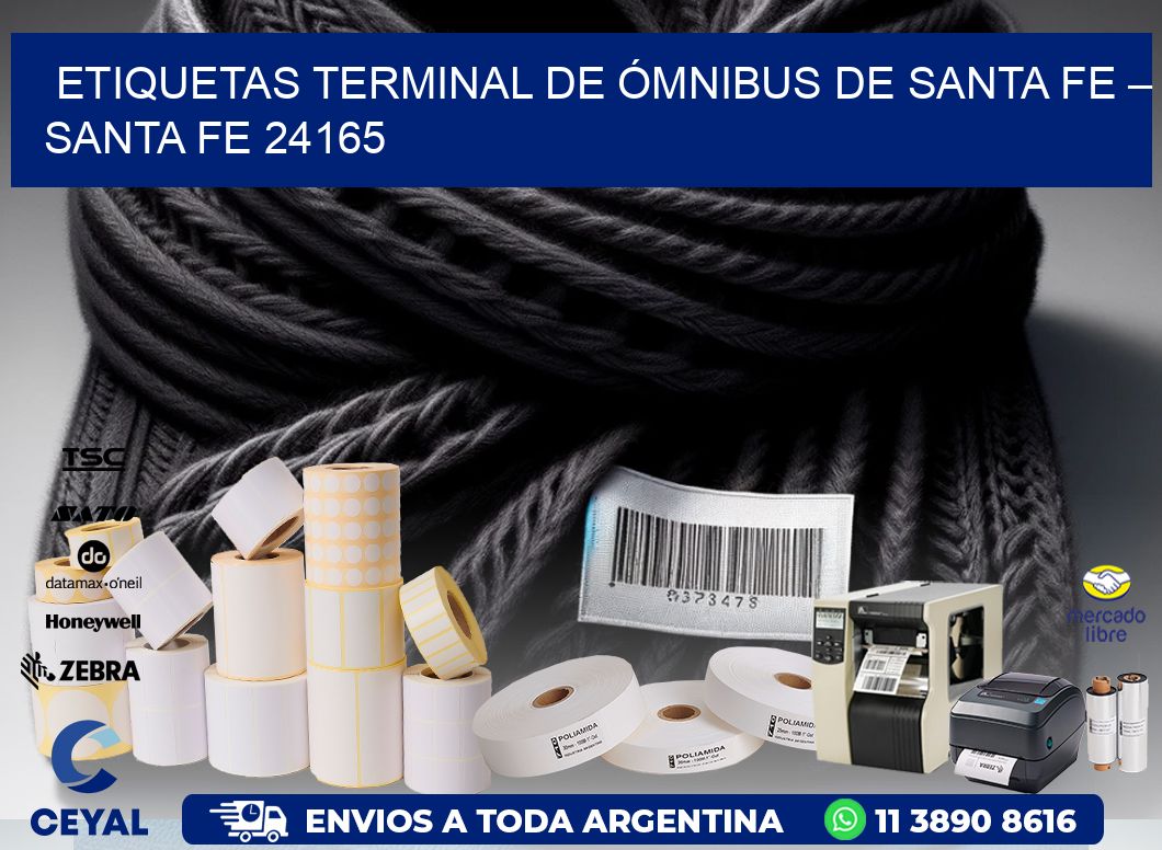 ETIQUETAS TERMINAL DE ÓMNIBUS DE SANTA FE – SANTA FE 24165