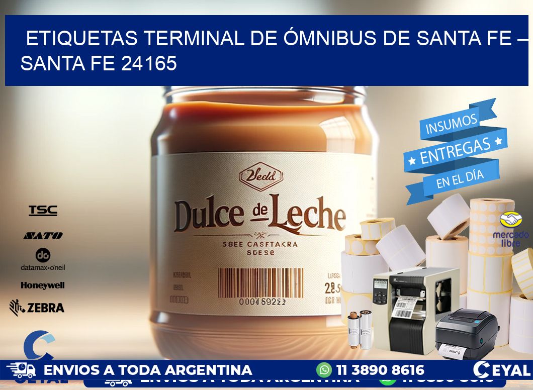 ETIQUETAS TERMINAL DE ÓMNIBUS DE SANTA FE – SANTA FE 24165
