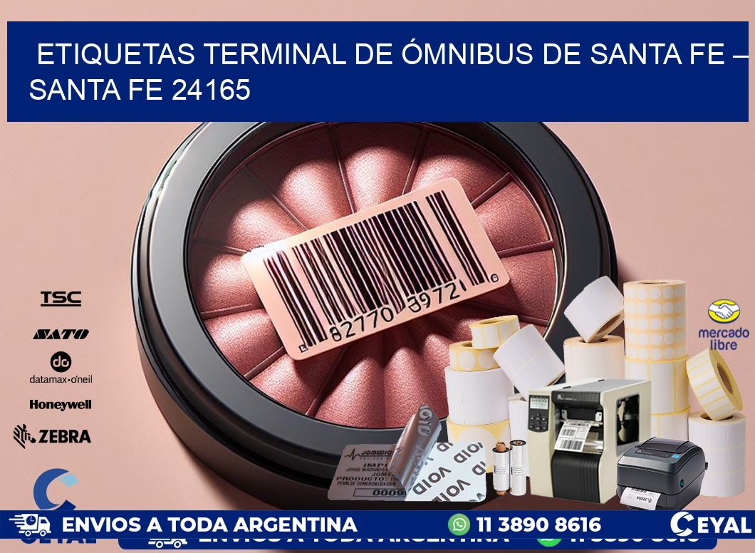 ETIQUETAS TERMINAL DE ÓMNIBUS DE SANTA FE – SANTA FE 24165