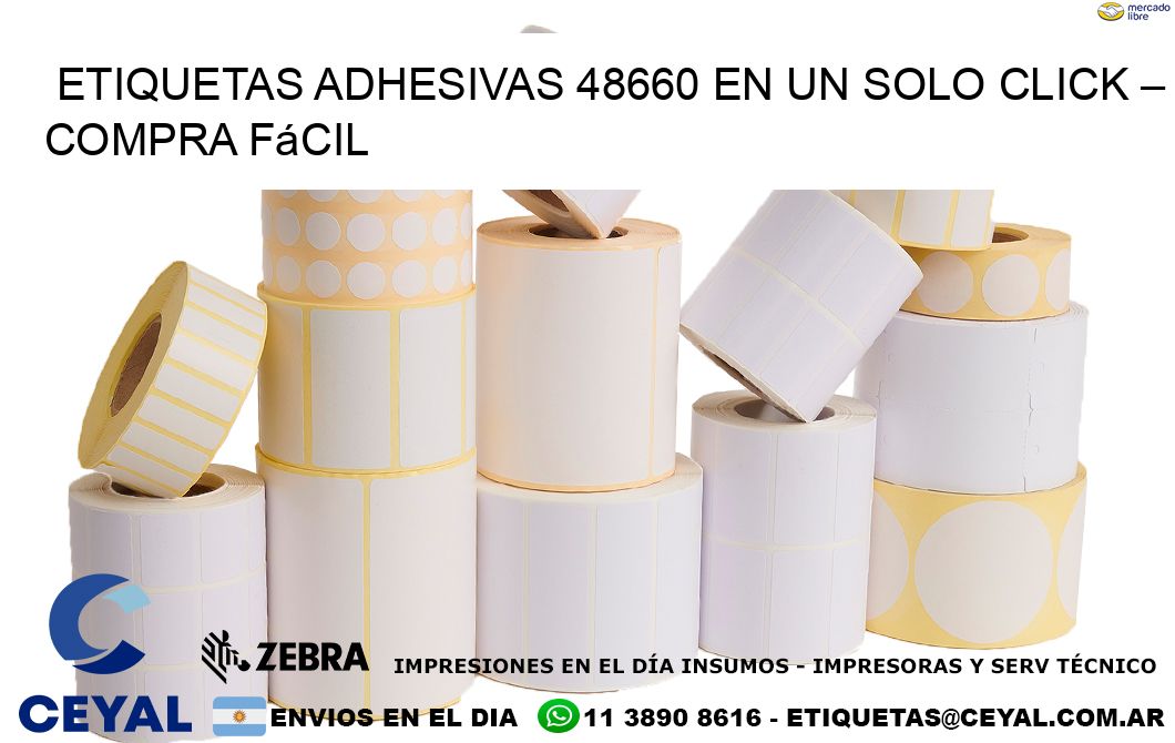 Etiquetas Adhesivas 48660 en un Solo Click – Compra Fácil