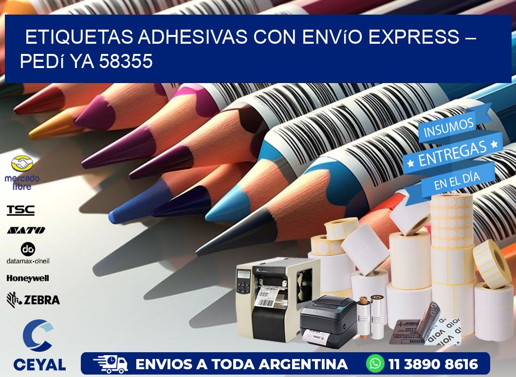 Etiquetas Adhesivas con Envío Express – Pedí Ya 58355