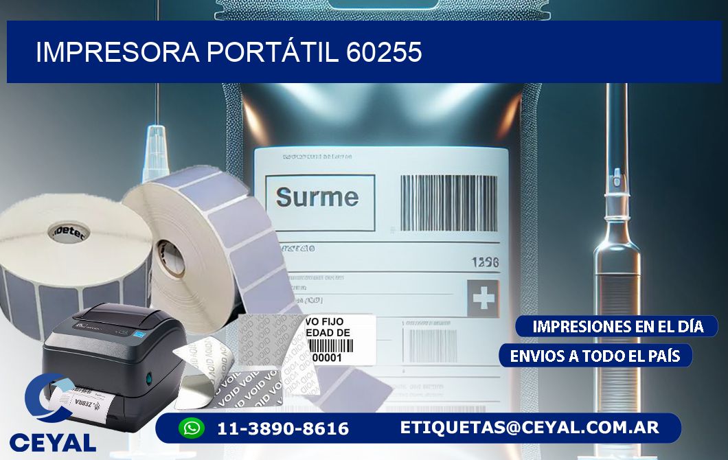 IMPRESORA PORTÁTIL 60255