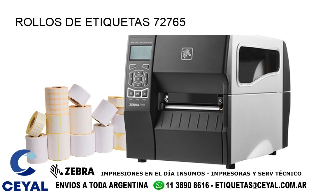 ROLLOS DE ETIQUETAS 72765