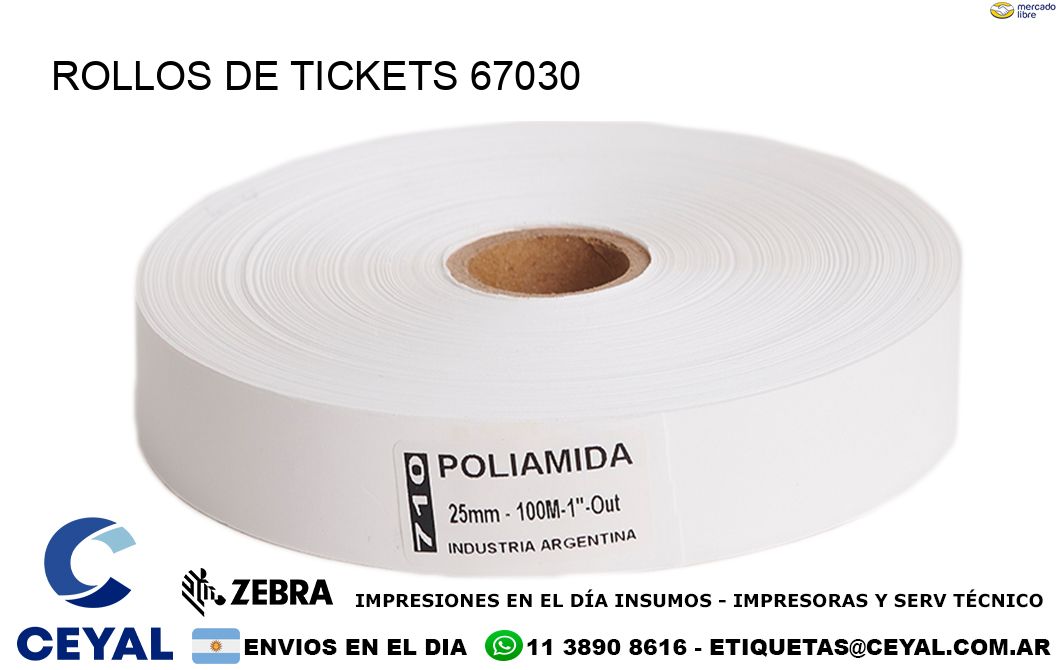 ROLLOS DE TICKETS 67030