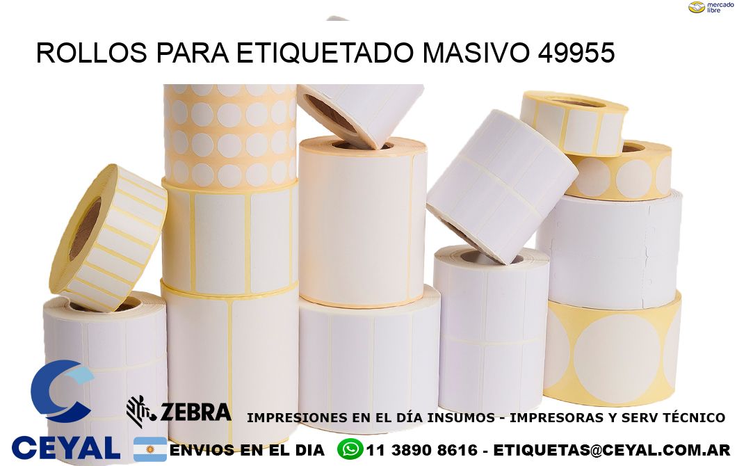 ROLLOS PARA ETIQUETADO MASIVO 49955