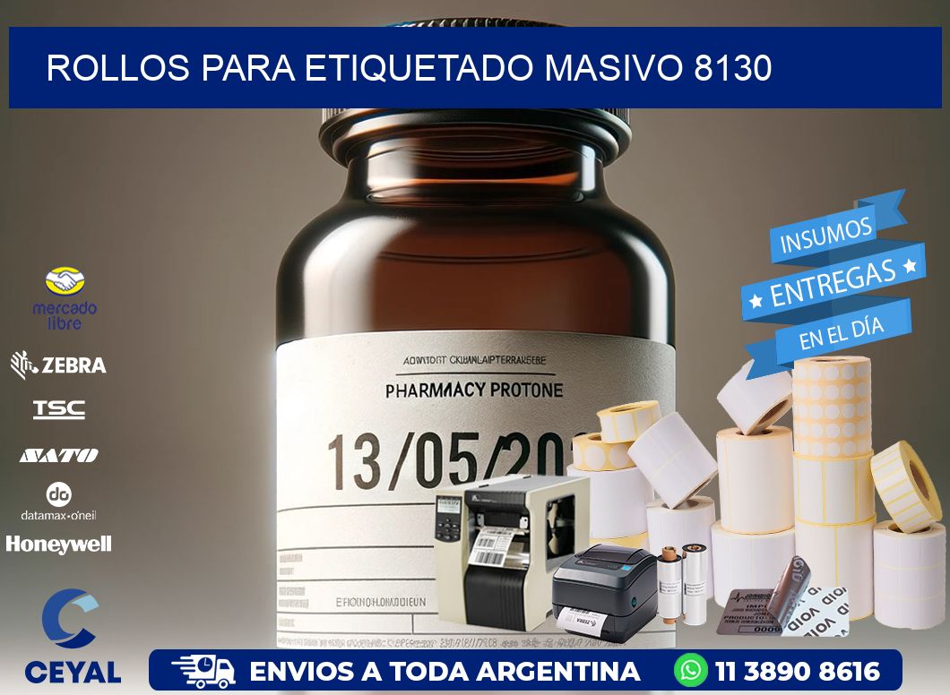 ROLLOS PARA ETIQUETADO MASIVO 8130