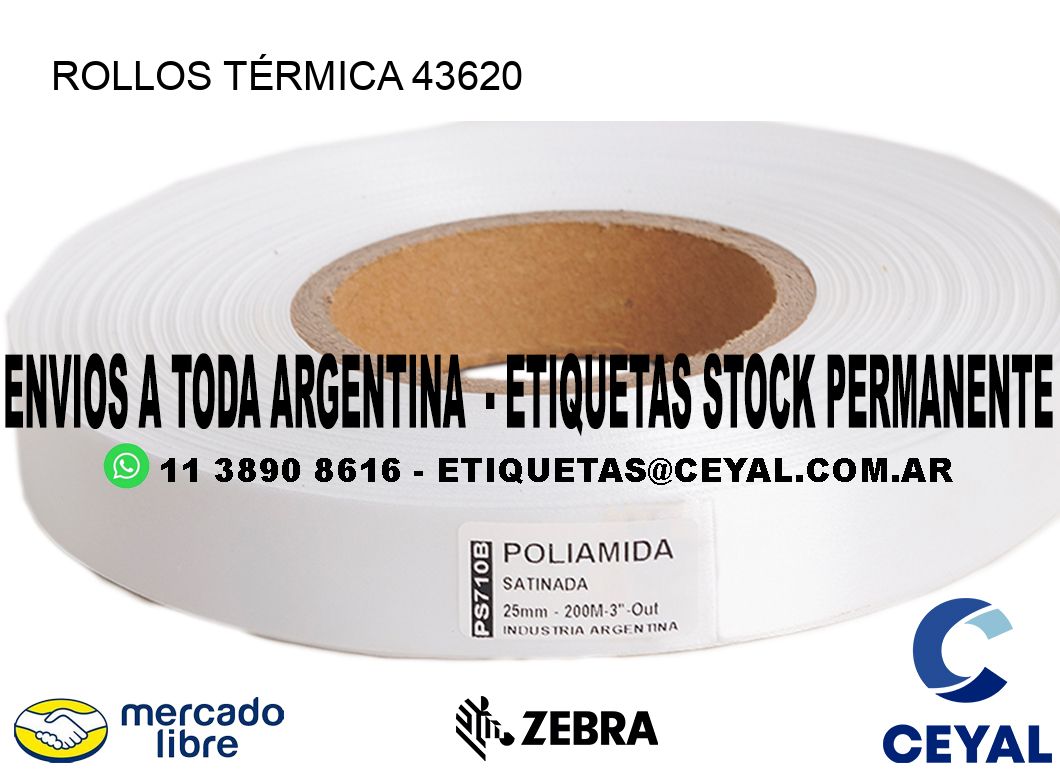 ROLLOS TÉRMICA 43620