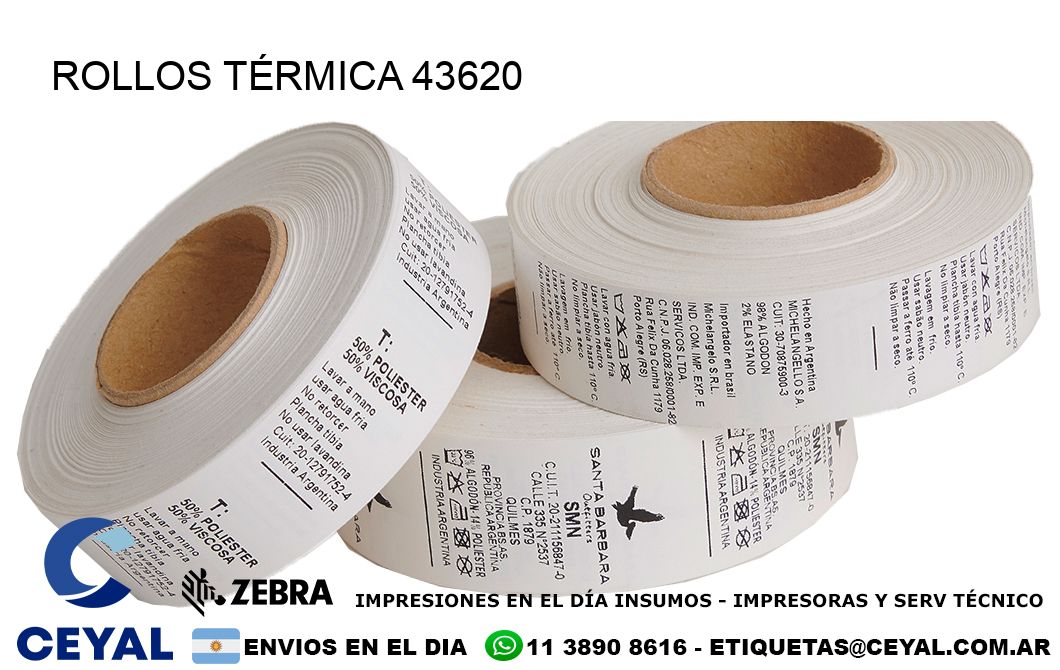 ROLLOS TÉRMICA 43620