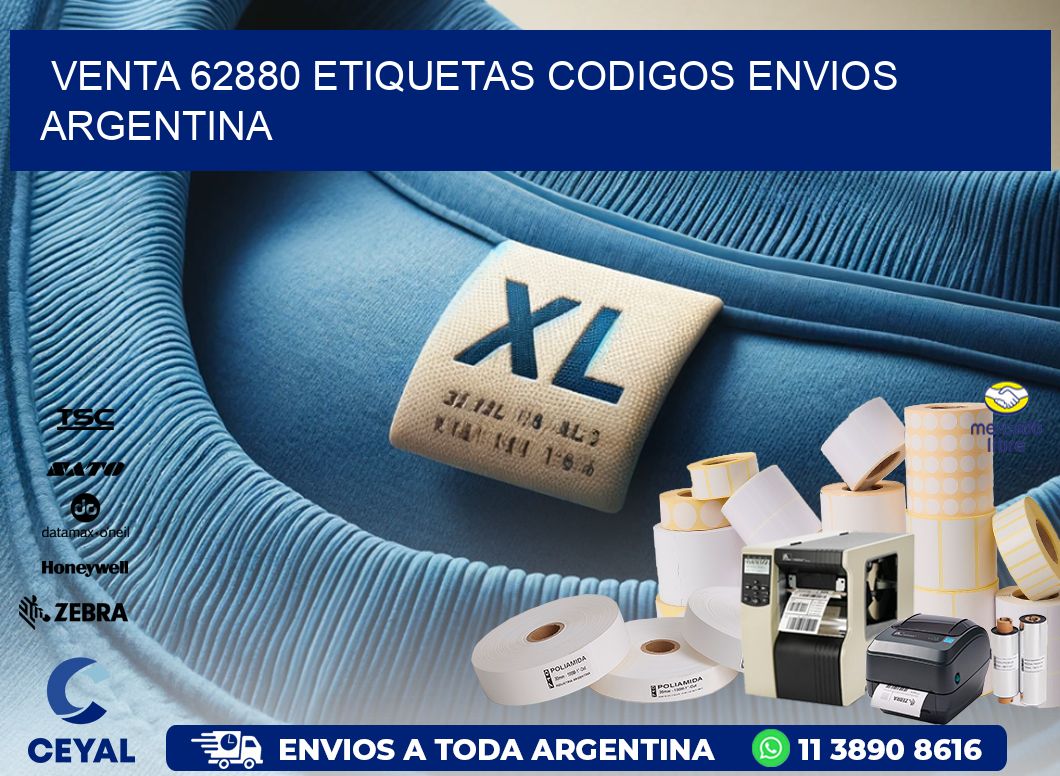VENTA 62880 ETIQUETAS CODIGOS ENVIOS ARGENTINA