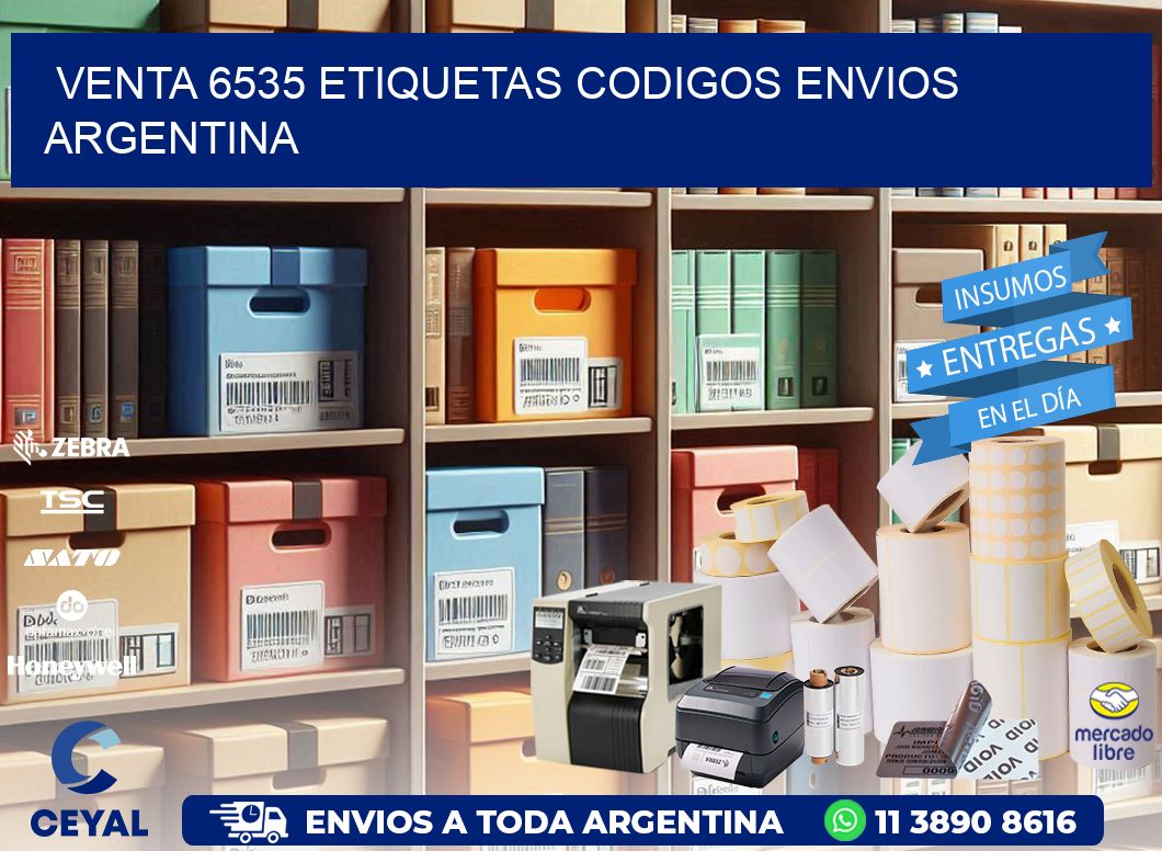 VENTA 6535 ETIQUETAS CODIGOS ENVIOS ARGENTINA