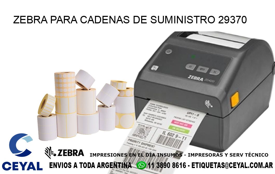 ZEBRA PARA CADENAS DE SUMINISTRO 29370