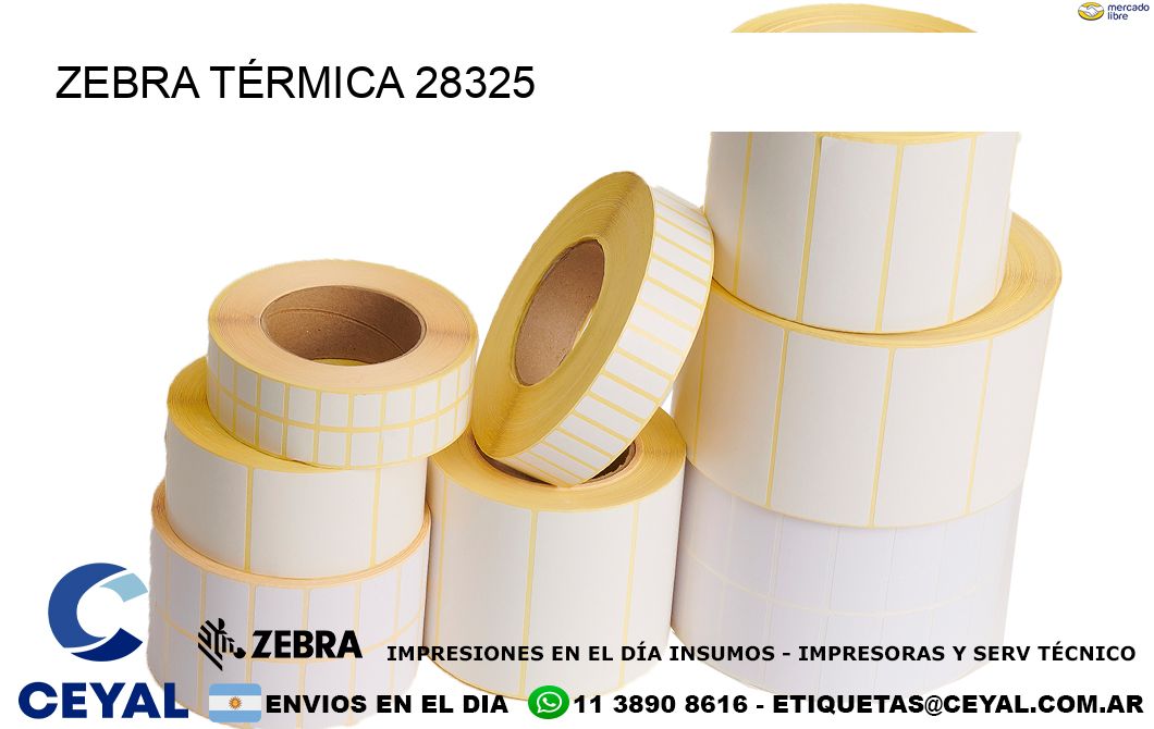 ZEBRA TÉRMICA 28325
