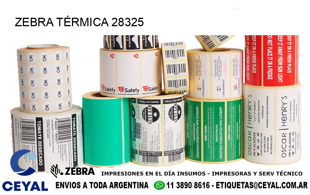 ZEBRA TÉRMICA 28325
