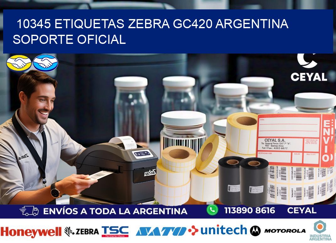 10345 etiquetas zebra gc420 argentina SOPORTE OFICIAL