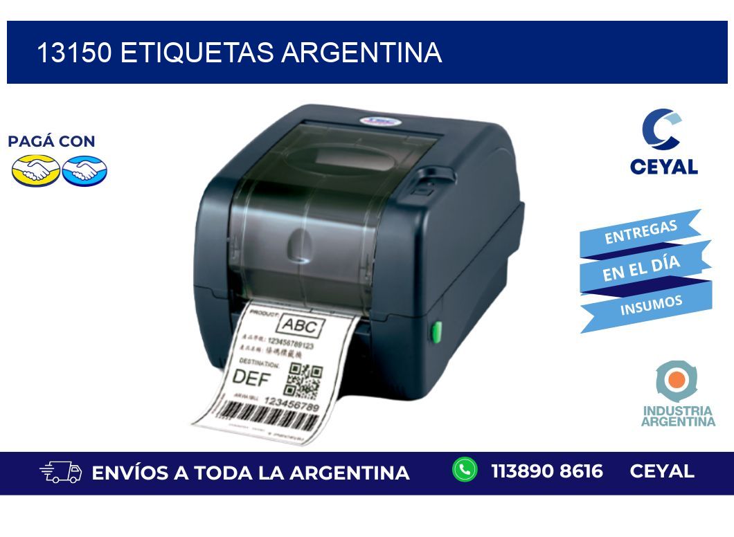 13150 etiquetas argentina