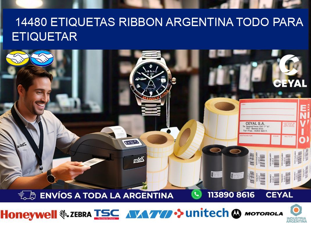 14480 etiquetas ribbon argentina TODO PARA ETIQUETAR