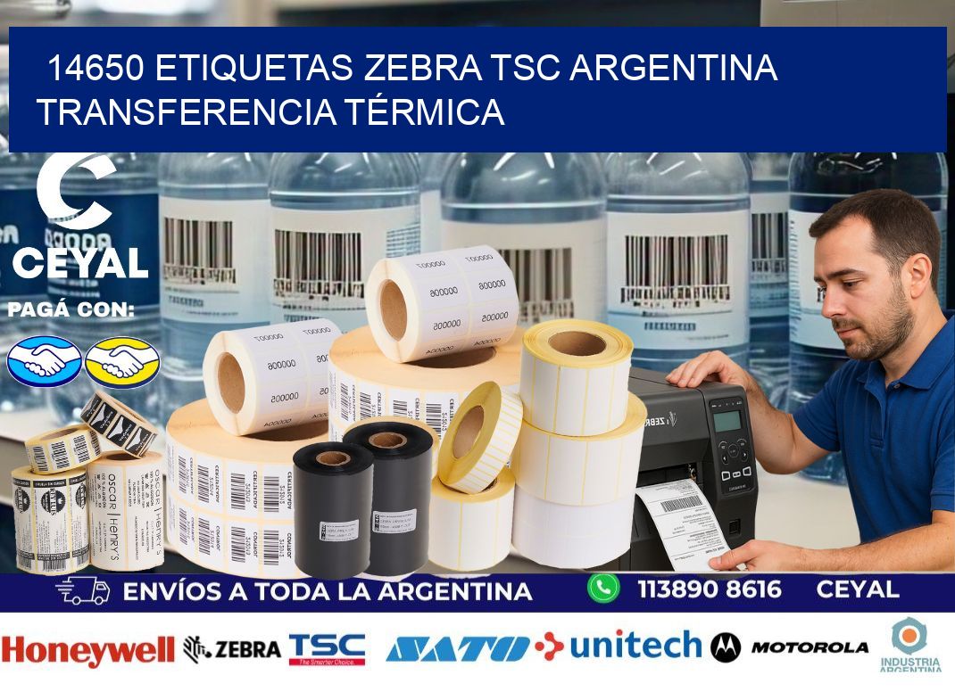 14650 etiquetas zebra tsc argentina TRANSFERENCIA TÉRMICA