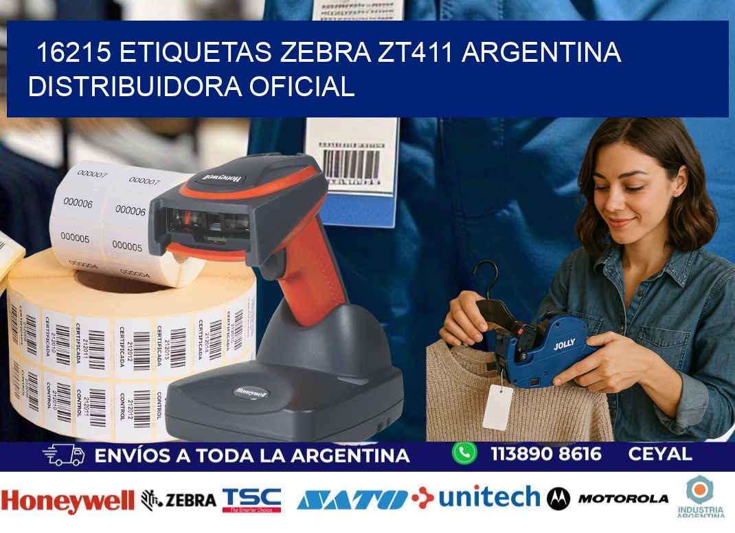 16215 etiquetas zebra zt411 argentina DISTRIBUIDORA OFICIAL