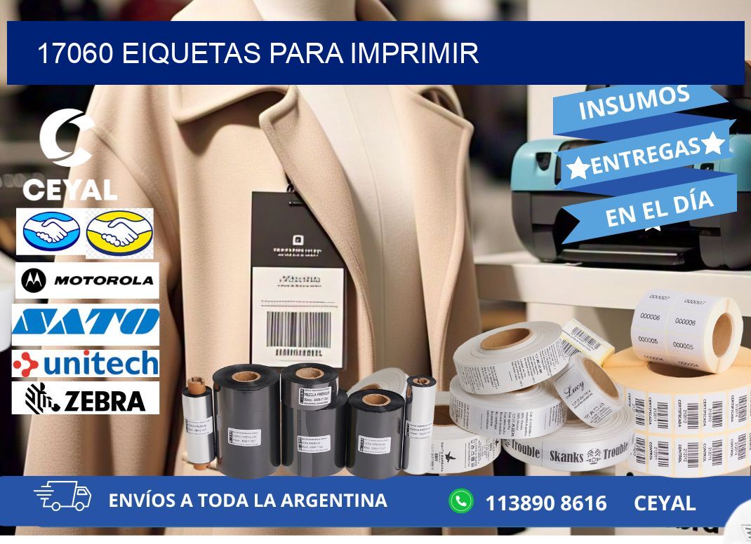17060 EIQUETAS PARA IMPRIMIR