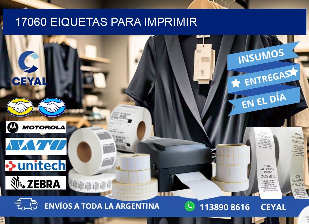 17060 EIQUETAS PARA IMPRIMIR