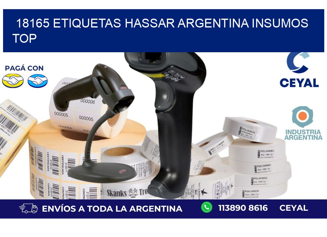 18165 etiquetas hassar argentina INSUMOS TOP