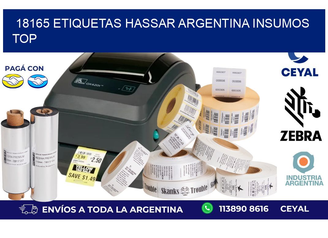18165 etiquetas hassar argentina INSUMOS TOP