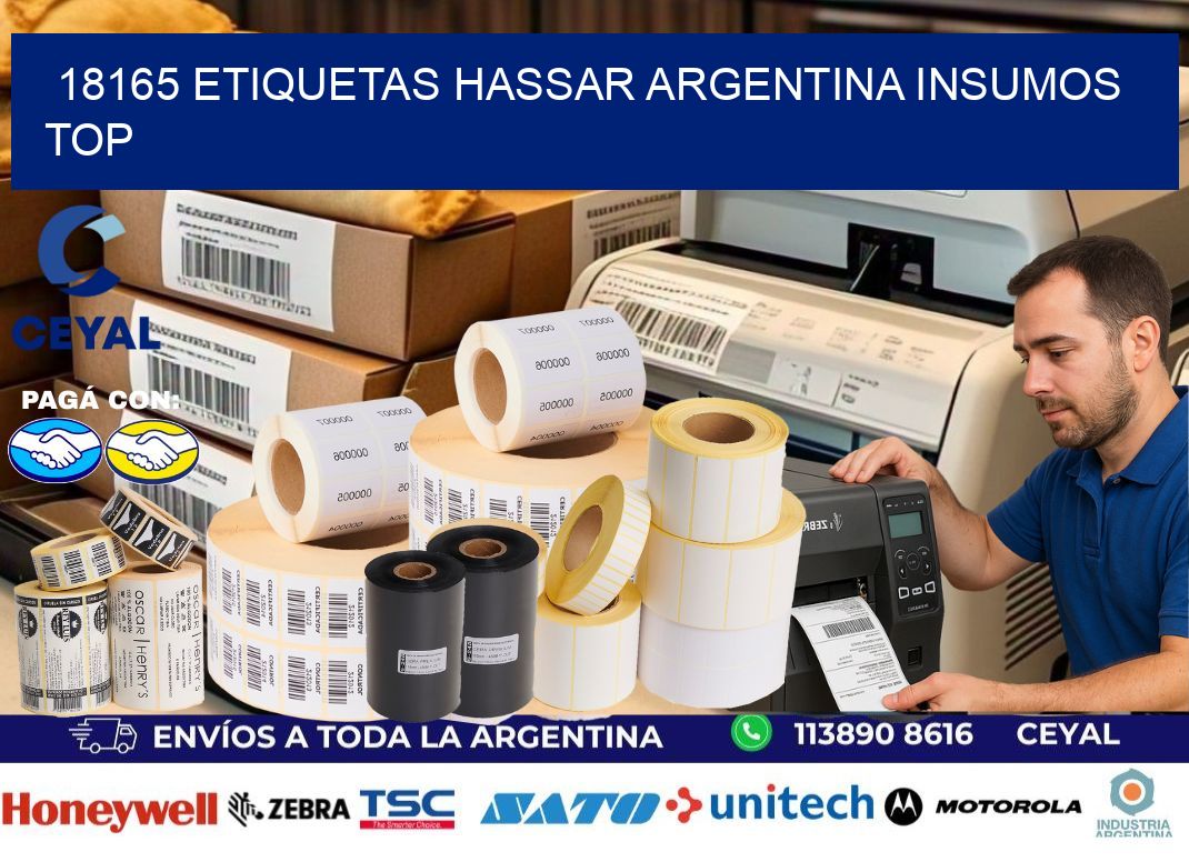 18165 etiquetas hassar argentina INSUMOS TOP