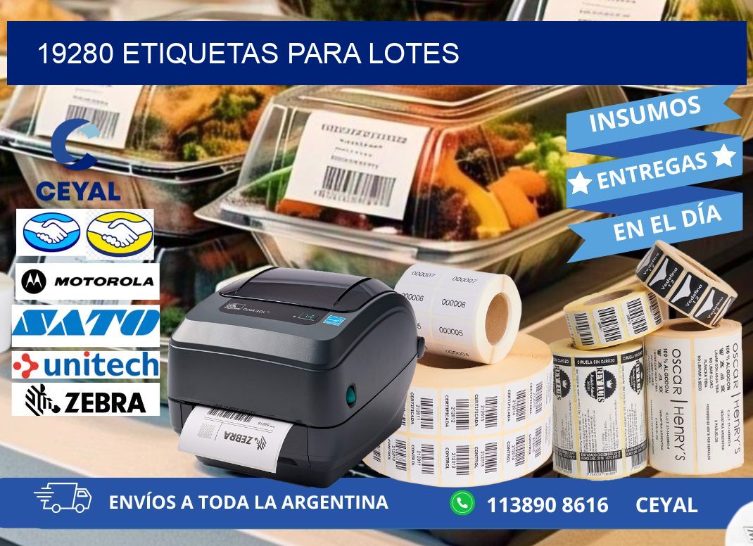 19280 ETIQUETAS PARA LOTES