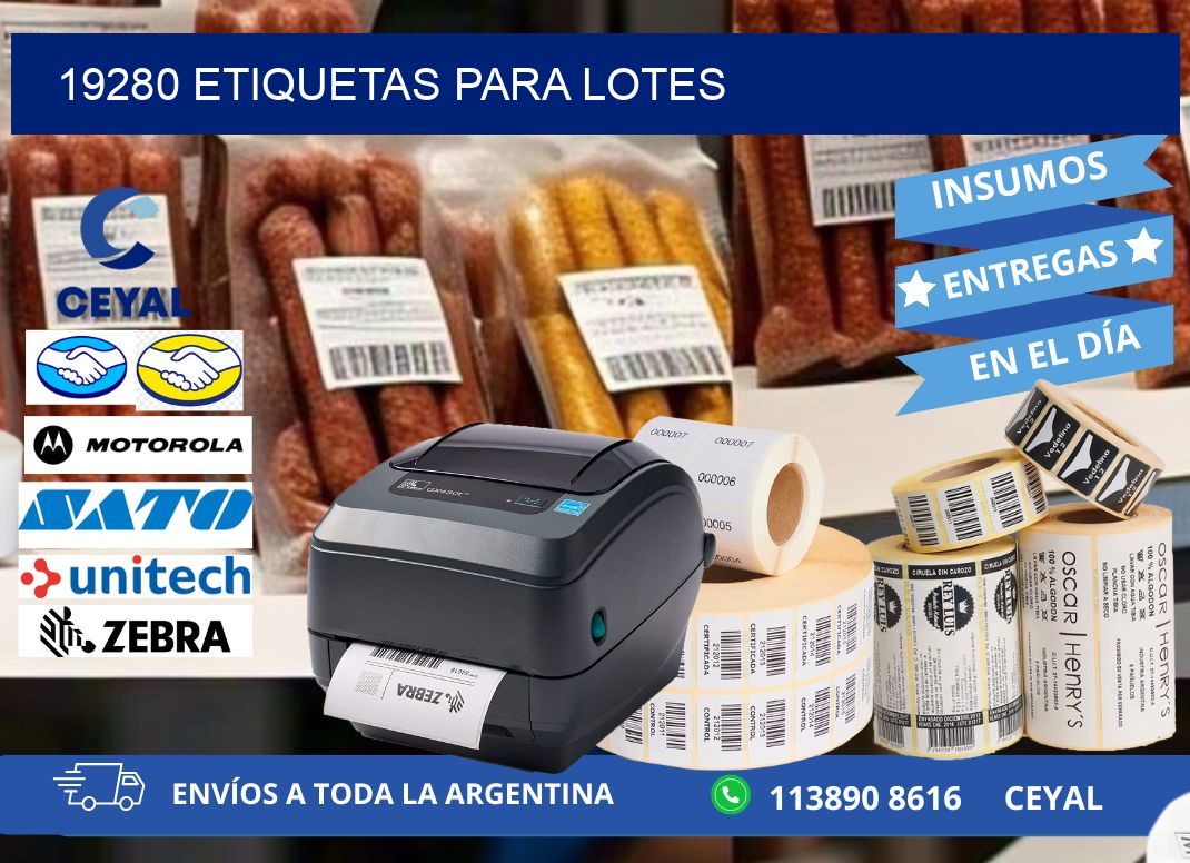 19280 ETIQUETAS PARA LOTES