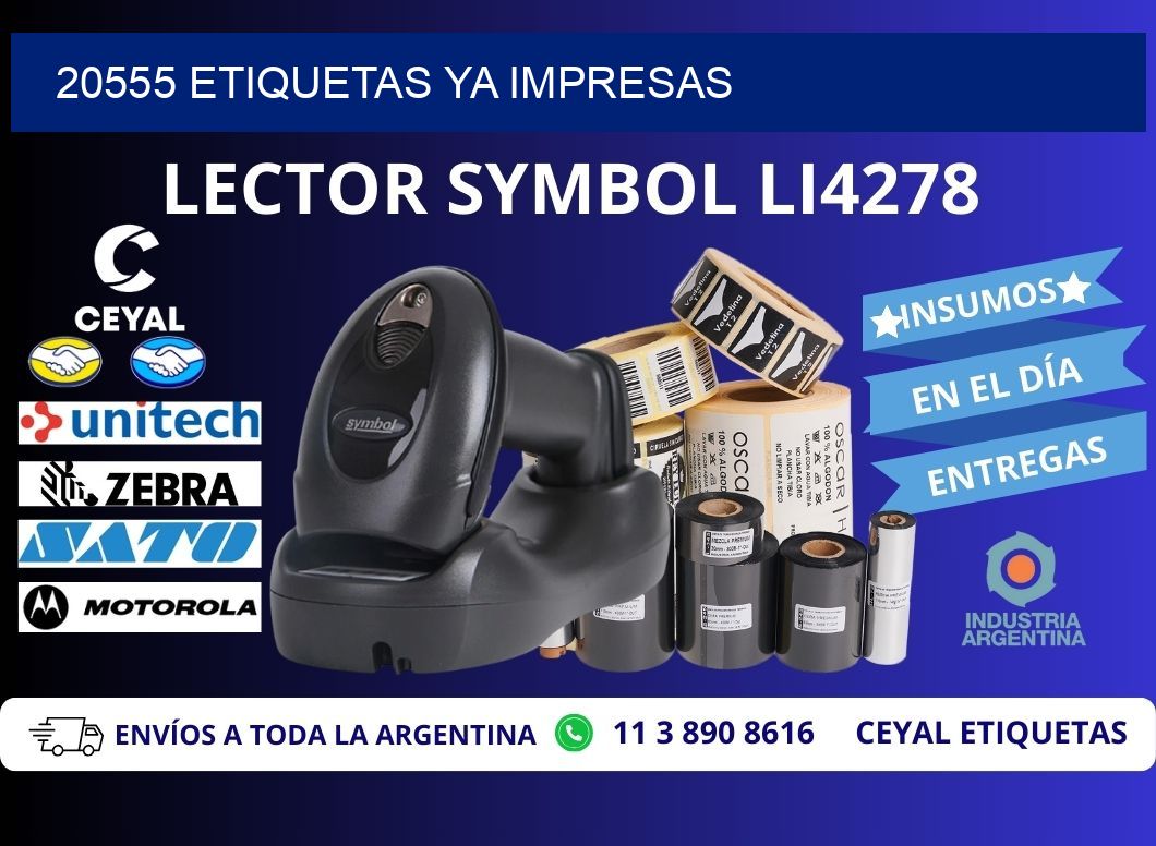 20555 ETIQUETAS YA IMPRESAS