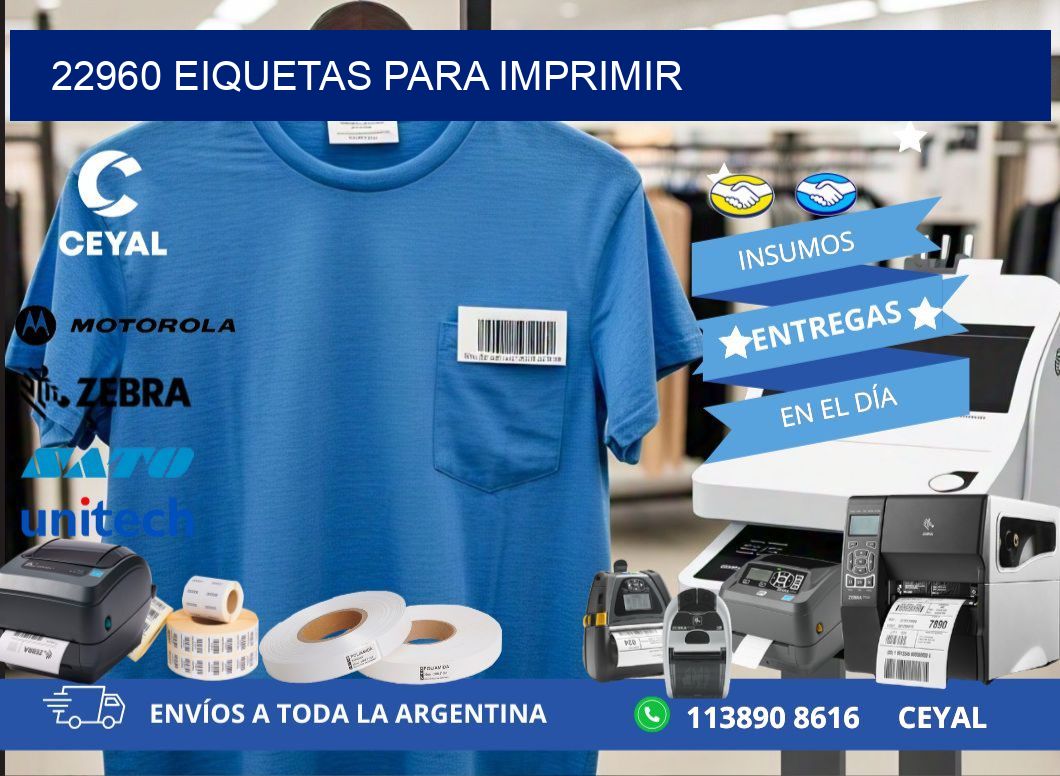 22960 EIQUETAS PARA IMPRIMIR