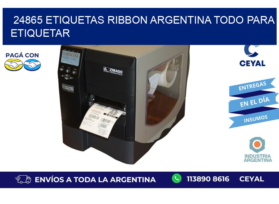 24865 etiquetas ribbon argentina TODO PARA ETIQUETAR