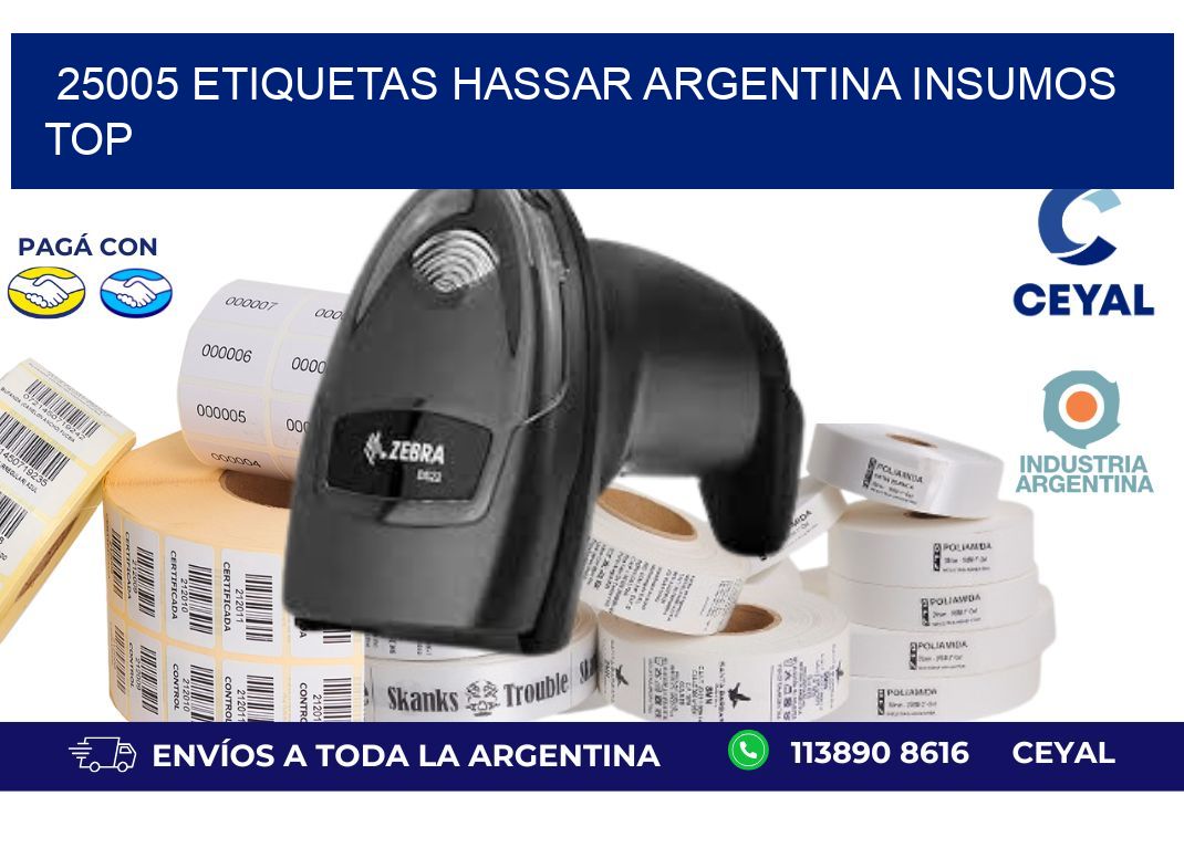 25005 etiquetas hassar argentina INSUMOS TOP