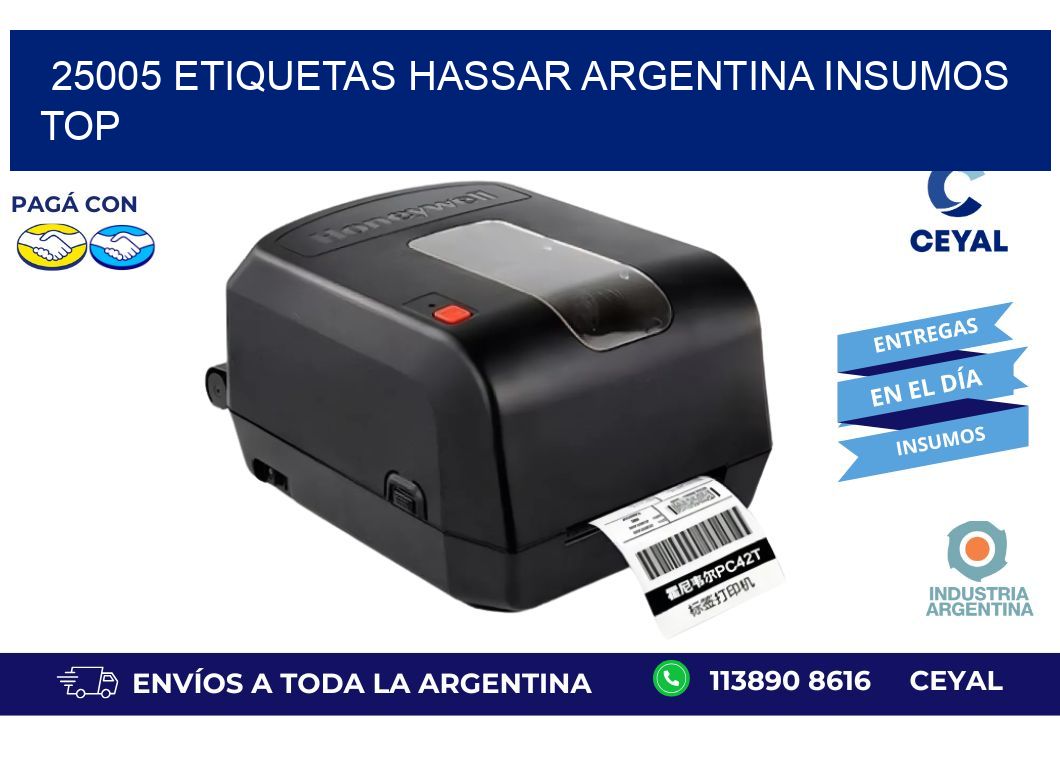25005 etiquetas hassar argentina INSUMOS TOP