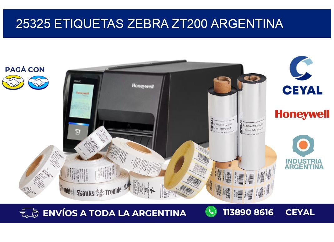 25325 etiquetas zebra zt200 argentina
