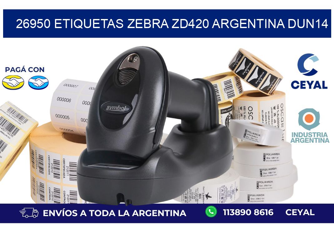 26950 etiquetas zebra zd420 argentina DUN14