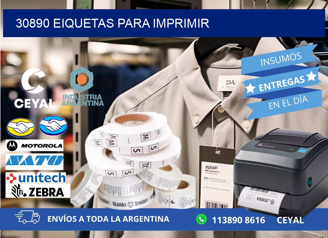 30890 EIQUETAS PARA IMPRIMIR