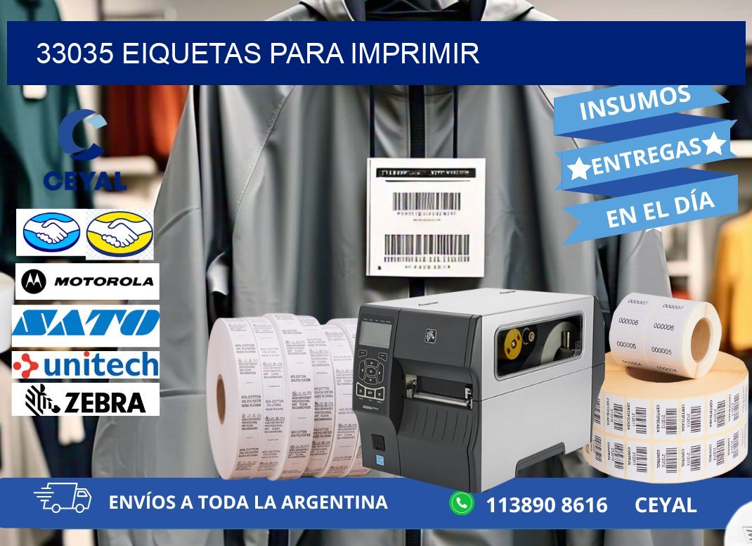 33035 EIQUETAS PARA IMPRIMIR