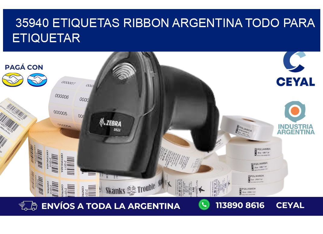 35940 etiquetas ribbon argentina TODO PARA ETIQUETAR