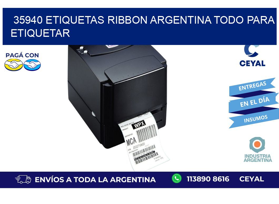 35940 etiquetas ribbon argentina TODO PARA ETIQUETAR