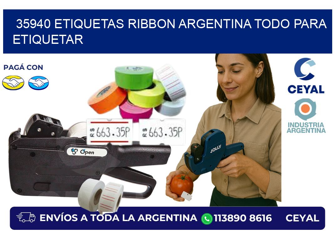 35940 etiquetas ribbon argentina TODO PARA ETIQUETAR