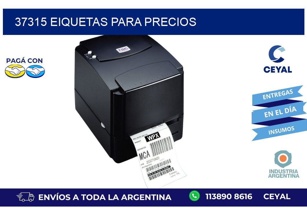 37315 EIQUETAS PARA PRECIOS