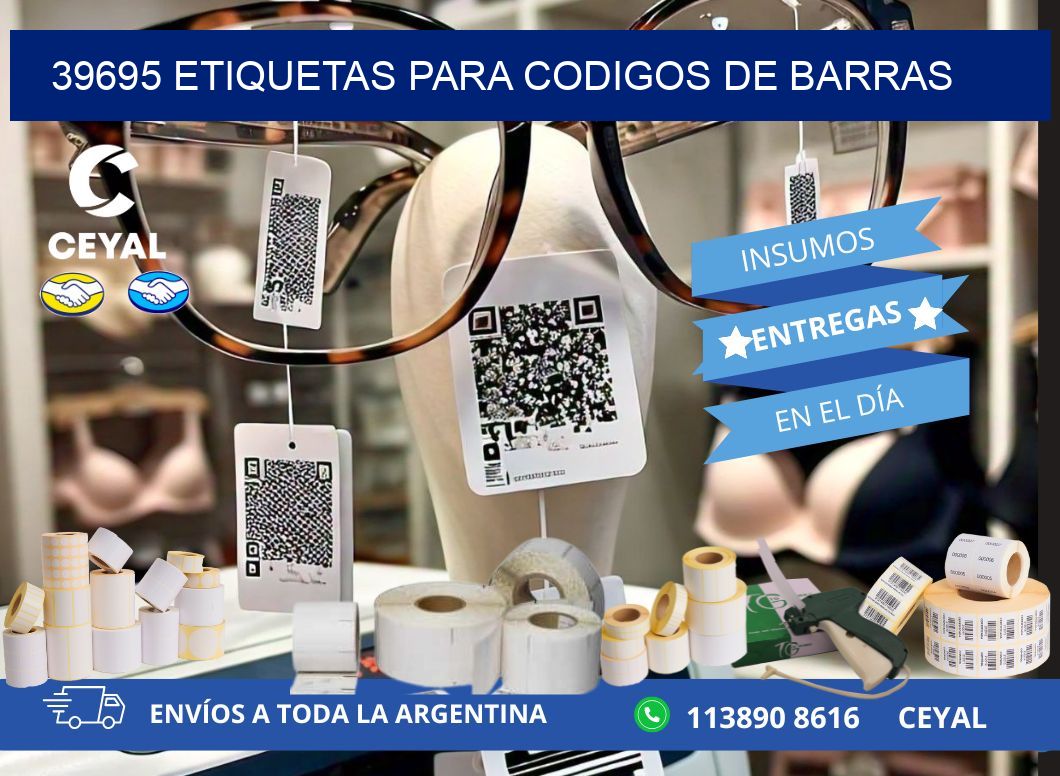 39695 ETIQUETAS PARA CODIGOS DE BARRAS