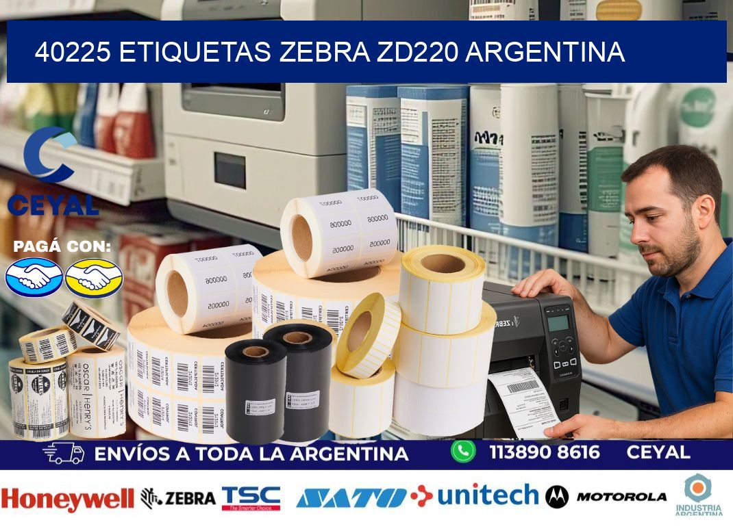 40225 etiquetas zebra zd220 argentina
