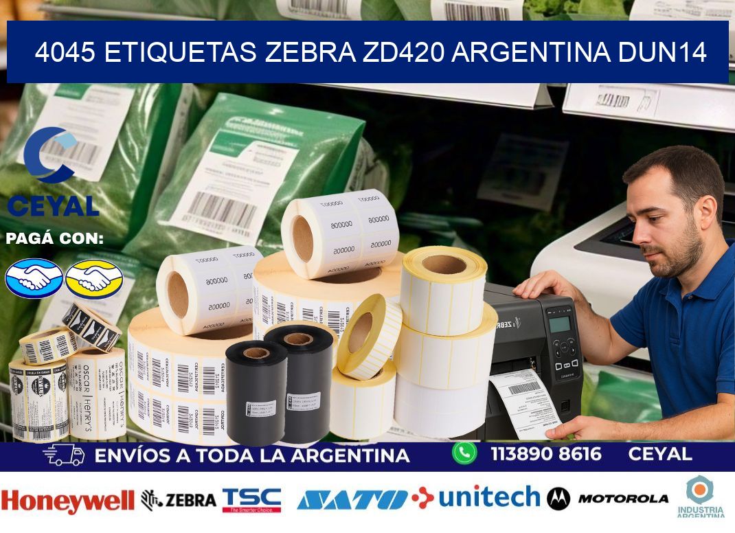 4045 etiquetas zebra zd420 argentina DUN14