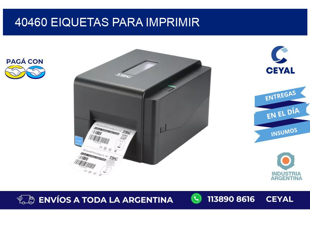 40460 EIQUETAS PARA IMPRIMIR