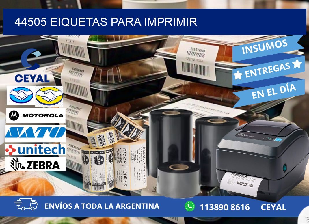 44505 EIQUETAS PARA IMPRIMIR