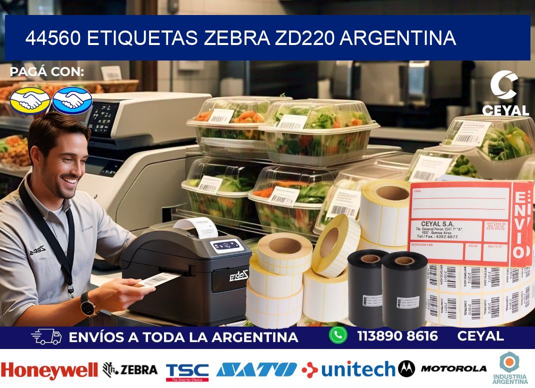 44560 etiquetas zebra zd220 argentina