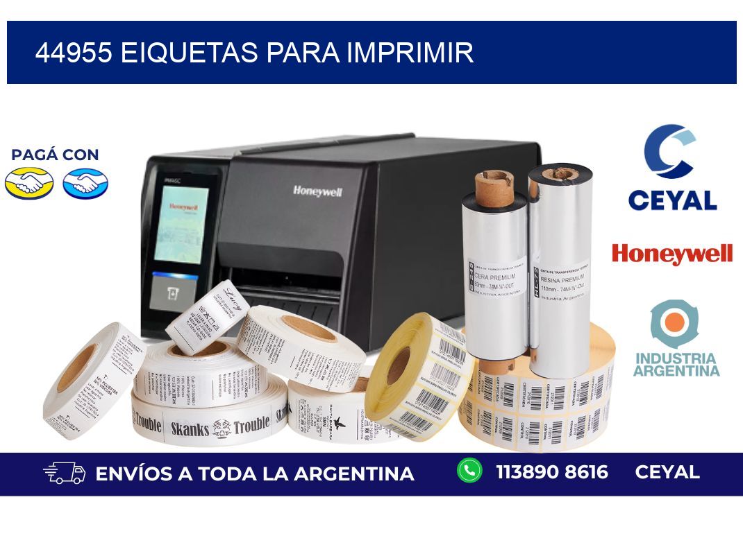 44955 EIQUETAS PARA IMPRIMIR